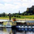 Schaufelraddampfer Krippen Elbe
